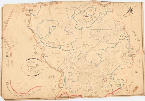 Saint-Avit - 53 FI 907      Section F de Leclauze, 1ère feuille