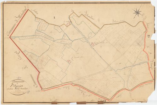 Saint-Beauzire - 53 FI 911      Section A des Brandons, 2ème feuille