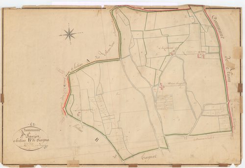 Saint-Beauzire - 53 FI 912      Section B de Targnat, 1ère feuille