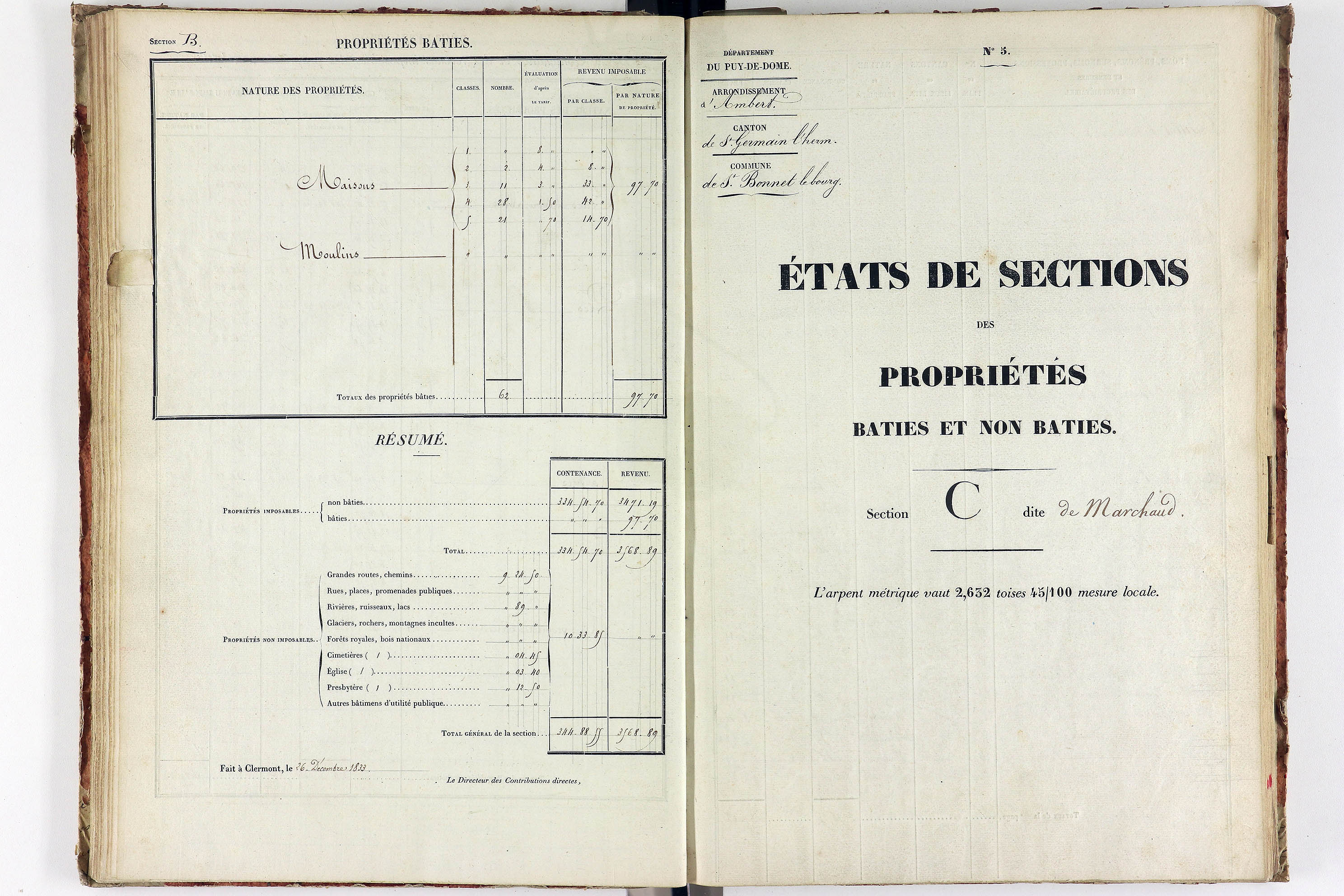 Saint-Bonnet-le-Bourg - P 12521/3      Section C