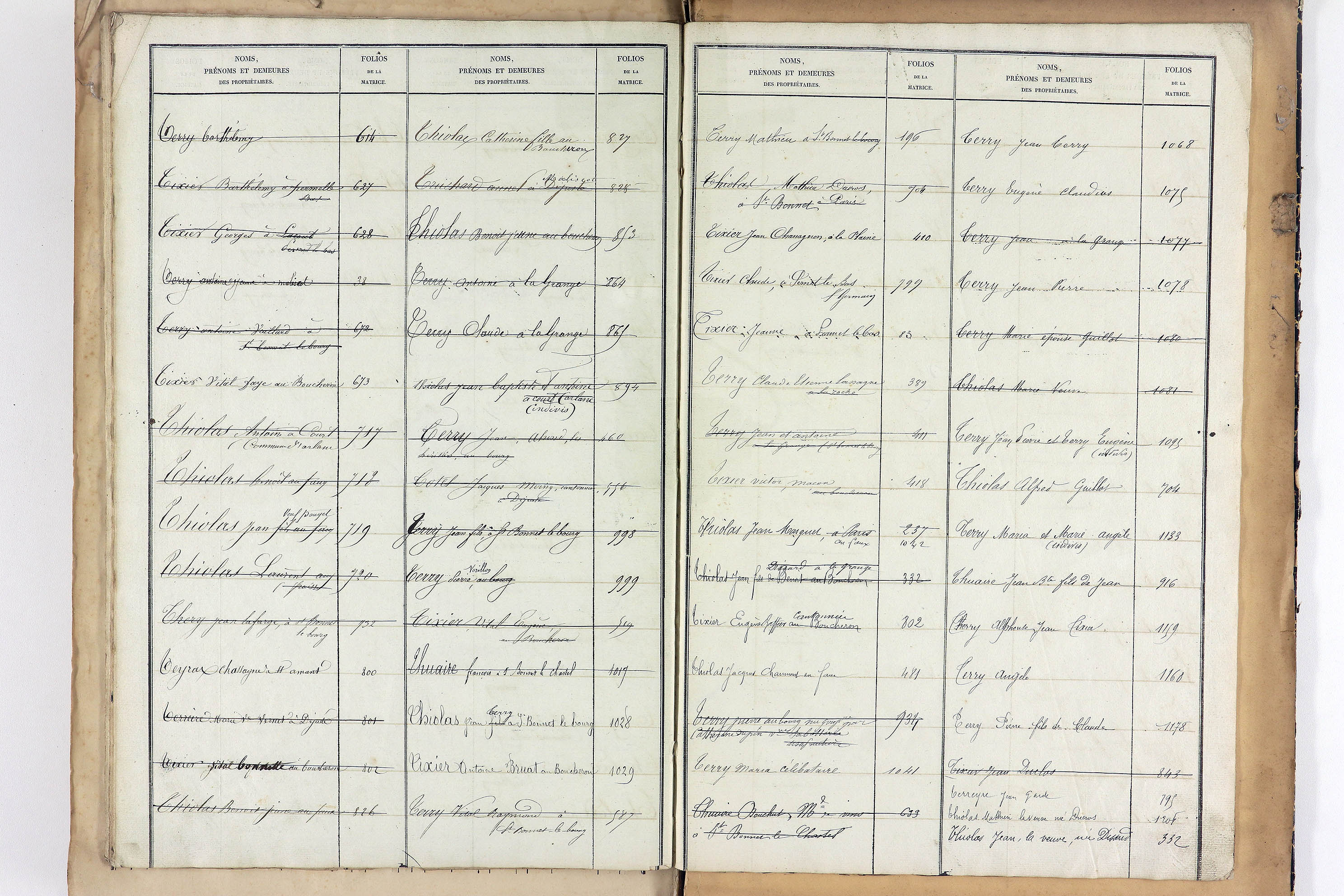 Saint-Bonnet-le-Bourg - P 12851      Folios 1044 à 1223