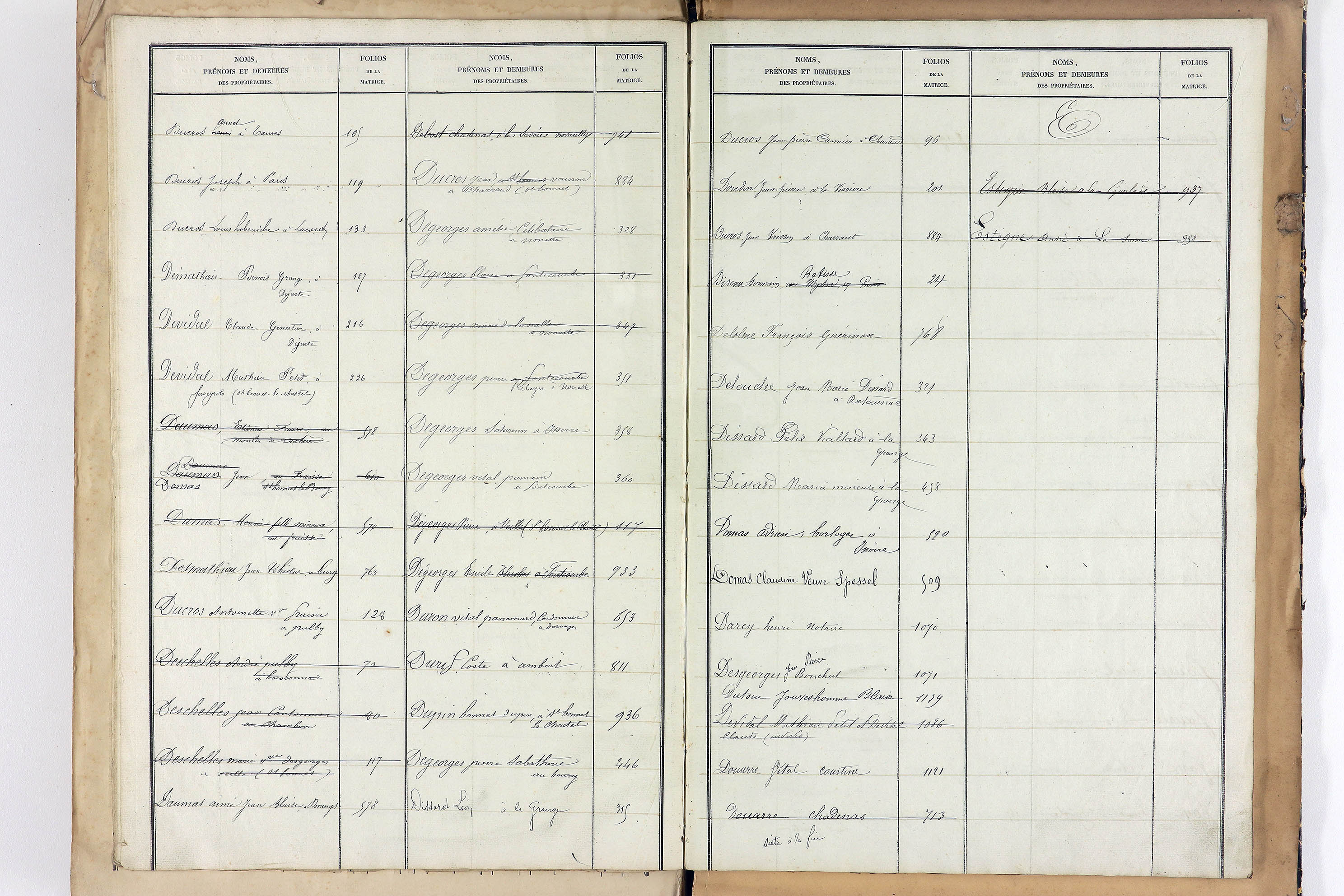 Saint-Bonnet-le-Bourg - P 12851      Folios 1044 à 1223