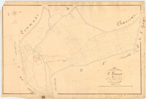 Saint-Bonnet-lès-Allier - 51 FI 1075      Section B de la Baurie, 1ère feuille
