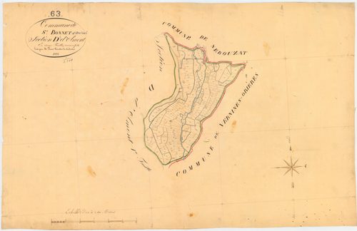 Saint-Bonnet-près-Orcival - 51 FI 1086      Section D d'Olmont, 2ème feuille