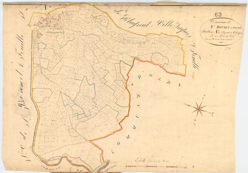 Saint-Bonnet-près-Orcival - 51 FI 1079      Section A de Polagnat et Villejacques, 1ère feuille