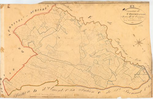 Saint-Bonnet-près-Orcival - 51 FI 1087      Section E de Voissieux, 1ère feuille