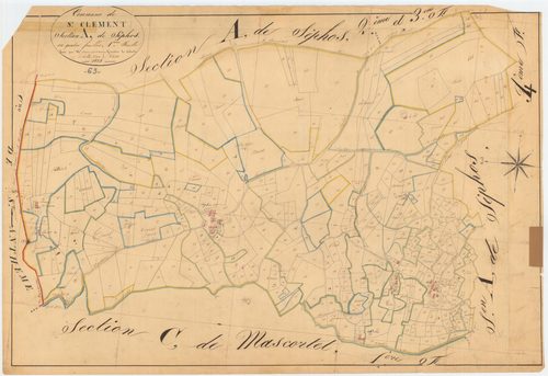 Saint-Clément-de-Valorgue - 55 FI 908      Section A de Séphos, 1ère feuille