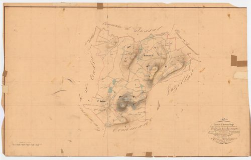 Saint-Denis-Combarnazat - 53 FI 940      Tableau d'assemblage du plan cadastral parcellaire de la commune de Saint-Denis-Combarnazat