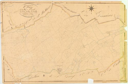 Saint-Diéry - 54 Fi 750      Section A de Conche, 3ème feuille