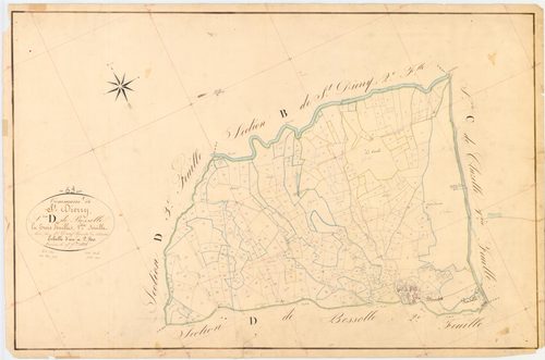 Saint-Diéry - 54 Fi 755      Section D de Bessolle, 1ère feuille