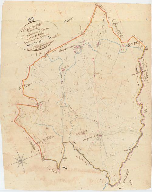 Saint-Donat - 54 Fi 770      Section K d'Augères-Hautes
