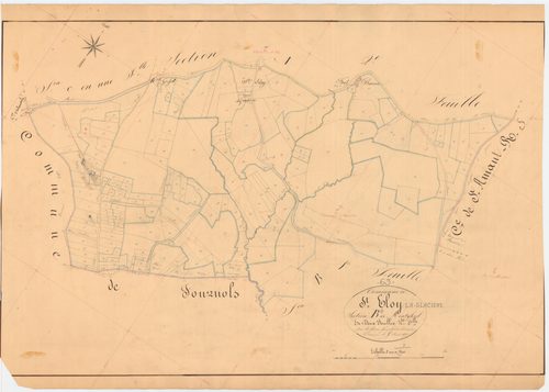 Saint-Éloy-la-Glacière - 55 FI 919      Section B de Montgheol, 2ème feuille