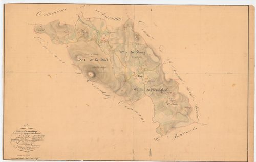 Saint-Éloy-la-Glacière - 55 FI 915      Tableau d'assemblage du plan cadastral parcellaire de la commune de Saint-Eloy-la-Glacière