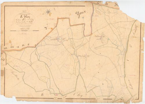 Saint-Éloy-les-Mines - 53 FI 958      Section B de Saint-Eloy, 1ère feuille