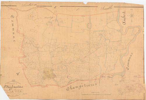 Saint-Ferréol-des-Côtes - 55 FI 927      Section E de Chassagnoles, 2ème feuille