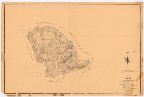 Saint-Gal-sur-Sioule - 53 FI 980      Tableau d'assemblage du plan cadastral parcellaire de la commune de Saint-Gal-sur-Sioule