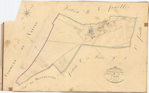Saint-Genès-du-Retz - 53 FI 990      Section B de Saint-Genest, 2ème feuille
