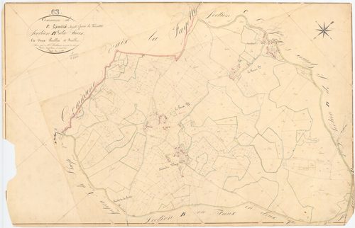 Saint-Genès-la-Tourette - 54 Fi 816      Section B du Faux, 1ère feuille