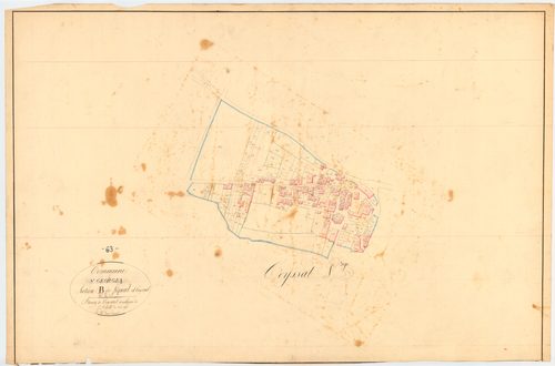 Saint-Georges-sur-Allier - 51 FI 1137      Section B de Lignat et Ceyssat, 2ème feuille, développement