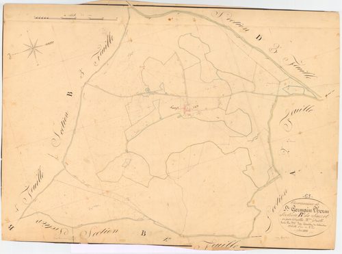 Saint-Germain-l'Herm - 55 FI 932      Section B du Sauzet, 2ème feuille