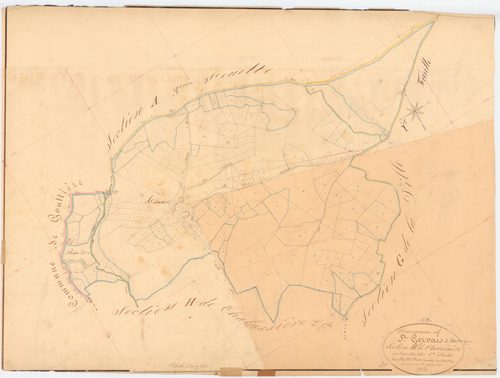 Saint-Gervais-d'Auvergne - 53 FI 1030      Section H de la Chabassière, 1ère feuille