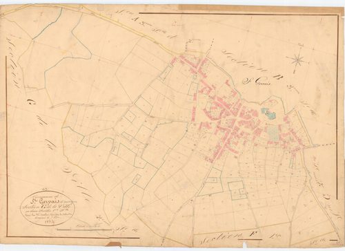 Saint-Gervais-d'Auvergne - 53 FI 1028      Section G de la Ville, 1ère feuille
