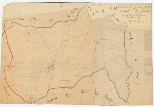 Saint-Gervais-sous-Meymont - 55 FI 952      Section C de Pradat, 2ème feuille