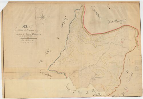 Saint-Gervais-sous-Meymont - 55 FI 951      Section C de Pradat, 1ère feuille