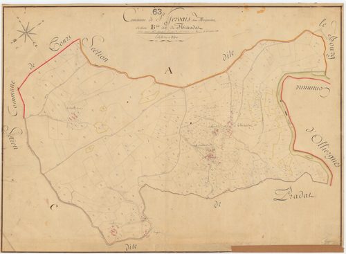 Saint-Gervais-sous-Meymont - 55 FI 950      Section B de Thiaudat