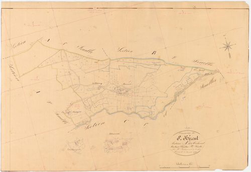 Saint-Hérent - 54 Fi 851      Section A de Rouhérent, 3ème feuille