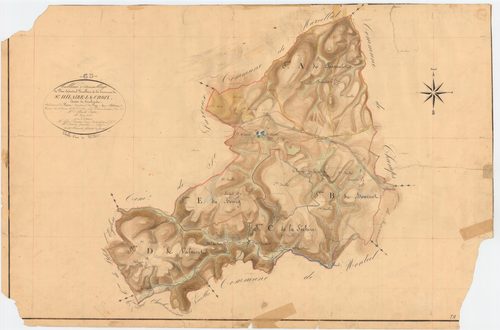 Saint-Hilaire-la-Croix - 53 FI 1033      Tableau d'assemblage du plan cadastral parcellaire de la commune de Saint-Hilaire-la-Croix