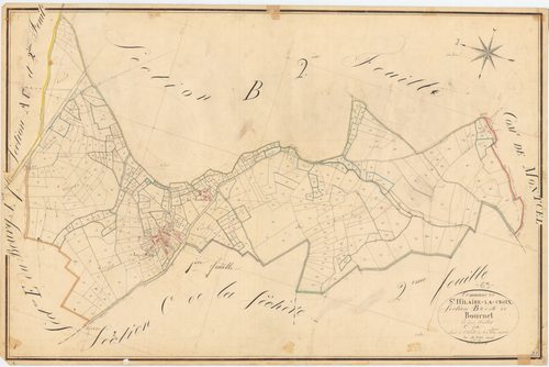 Saint-Hilaire-la-Croix - 53 FI 1036      Section B de Bournet, 1ère feuille