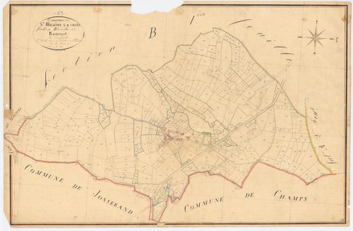 Saint-Hilaire-la-Croix - 53 FI 1037      Section B de Bournet, 2ème feuille