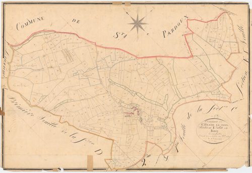 Saint-Hilaire-la-Croix - 53 FI 1043      Section E du Bourg, 2ème feuille