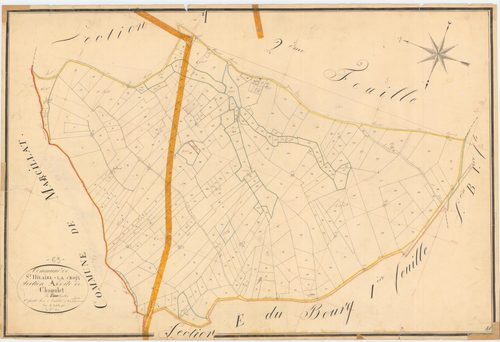 Saint-Hilaire-la-Croix - 53 FI 1034      Section A de Chamalet, 1ère feuille