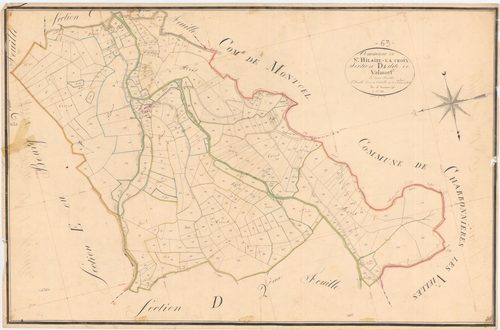 Saint-Hilaire-la-Croix - 53 FI 1040      Section D de Valmort, 1ère feuille