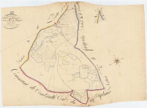 Saint-Hilaire-les-Monges - 53 FI 1049      Section C des Fargoulas, 1ère feuille