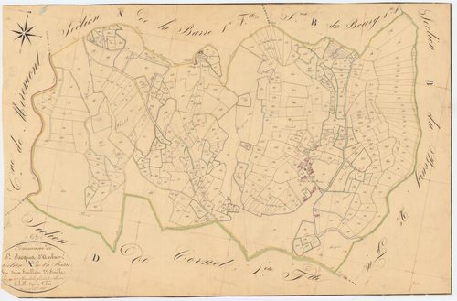 Saint-Jacques-d'Ambur - 53 FI 1077      Section A de la Barre, 2ème feuille