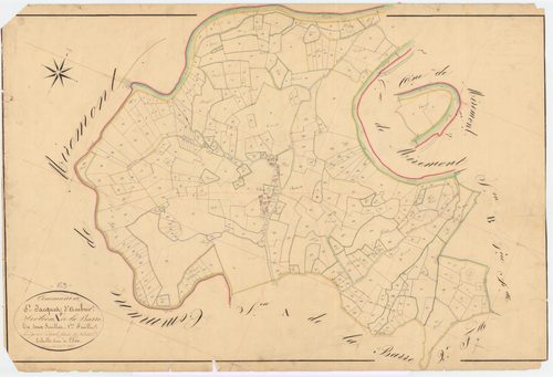 Saint-Jacques-d'Ambur - 53 FI 1076      Section A de la Barre, 1ère feuille