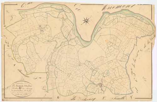 Saint-Jacques-d'Ambur - 53 FI 1078      Section B du Bourg, 1ère feuille