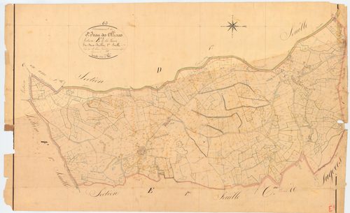 Saint-Jean-des-Ollières - 51 FI 1165      Section E de la Garde, 1ère feuille
