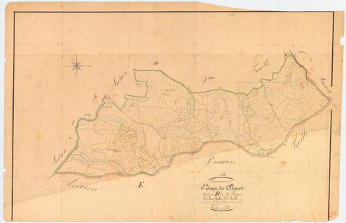 Saint-Jean-des-Ollières - 51 FI 1163      Section D de la Plagne, 1ère feuille