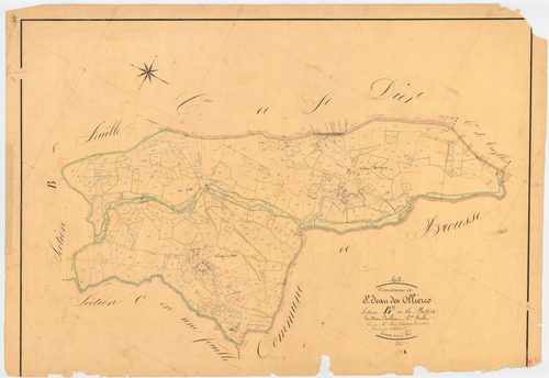 Saint-Jean-des-Ollières - 51 FI 1161      Section B de la Batisse, 2ème feuille