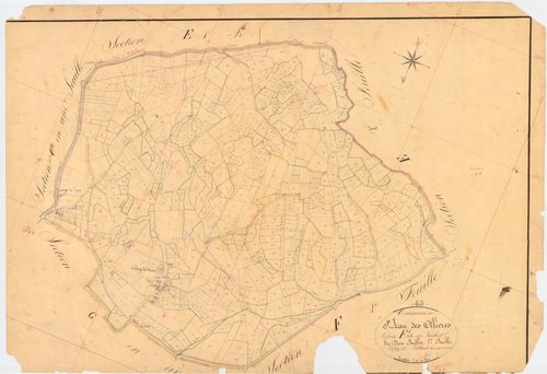 Saint-Jean-des-Ollières - 51 FI 1167      Section F du Vacher, 1ère feuille
