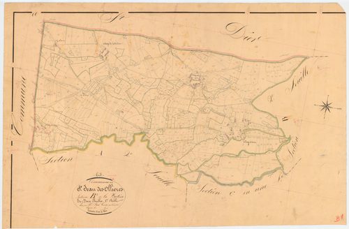 Saint-Jean-des-Ollières - 51 FI 1160      Section B de la Batisse, 1ère feuille