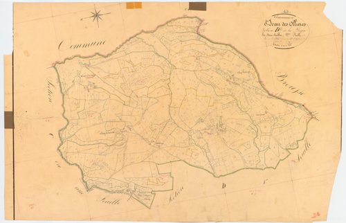 Saint-Jean-des-Ollières - 51 FI 1164      Section D de la Plagne, 2ème feuille