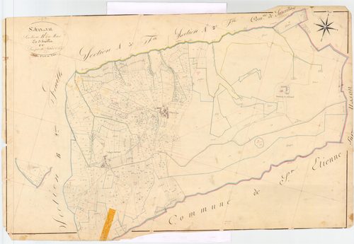 Saint-Jean-en-Val - 54 Fi 861      Section B du Mas, 1ère feuille