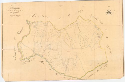 Saint-Jean-en-Val - 54 Fi 860      Section A de Séjole, 3ème feuille