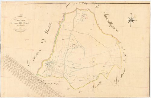 Saint-Jean-en-Val - 54 Fi 858      Section A de Séjole, 1ère feuille