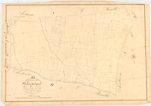 Saint-Julien-de-Coppel - 51 FI 1173      Section A des Rochettes, 3ème feuille